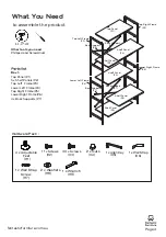 Предварительный просмотр 4 страницы fantastic furniture Sonoma Utility 6 Shelf Manual