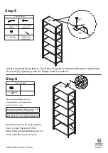 Предварительный просмотр 7 страницы fantastic furniture Sonoma Utility 6 Shelf Manual