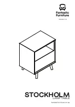 Preview for 1 page of fantastic furniture STOCKHOLM LAMP TABLE Manual