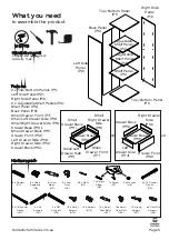 Предварительный просмотр 5 страницы fantastic furniture Tailor Utility 4 Drawer 3 Shelf Manual