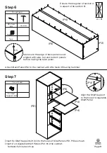 Предварительный просмотр 9 страницы fantastic furniture Tailor Utility 4 Drawer 3 Shelf Manual