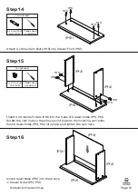 Предварительный просмотр 12 страницы fantastic furniture Tailor Utility 4 Drawer 3 Shelf Manual