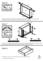 Предварительный просмотр 10 страницы fantastic furniture Tailor Utility 6 Drawer Manual