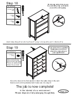 Предварительный просмотр 12 страницы fantastic furniture TALLBOY 5 DRW Assembly Instructions Manual