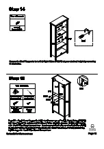 Предварительный просмотр 12 страницы fantastic furniture Torkay Display Cabinet Manual
