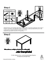 Предварительный просмотр 5 страницы fantastic furniture Torkay Table D6 Manual