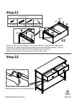 Предварительный просмотр 15 страницы fantastic furniture Torkay Assembly Instructions Manual