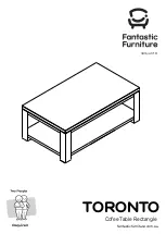 fantastic furniture Toronto Cofee Table Rectangle Quick Start Manual предпросмотр