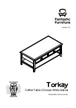 Предварительный просмотр 1 страницы fantastic furniture Toronto Hall Table 2 Drawer Manual