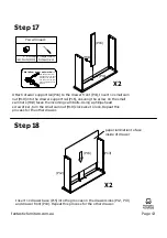 Предварительный просмотр 13 страницы fantastic furniture Toronto Hall Table 2 Drawer Manual