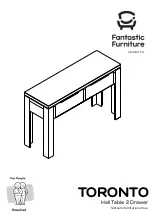 fantastic furniture Toronto Hall Table 2 Drawer Quick Start Manual preview