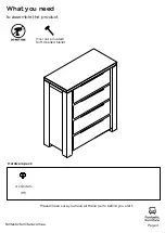 Предварительный просмотр 4 страницы fantastic furniture Toronto Tallboy Manual