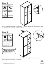 Предварительный просмотр 12 страницы fantastic furniture Twilight Robe Assembly Instructions Manual