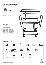 Предварительный просмотр 5 страницы fantastic furniture VERONA Quick Start Manual