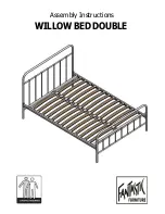 fantastic furniture WILLOW BED DOUBLE Assembly Instructions Manual предпросмотр