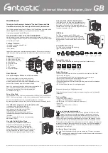 Preview for 1 page of fantastic Glob Quick Start Manual