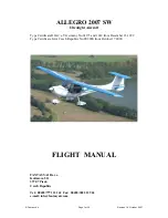 Fantasy Air ALLEGRO 2007 SW Flight Manual preview