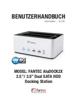 Предварительный просмотр 1 страницы Fantec AluDOCK2X User Manual