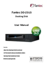 Fantec DD-25U3 User Manual preview