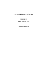 Fantec HDMI-miniTV User Manual preview