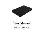 Preview for 1 page of Fantec MD-25US User Manual