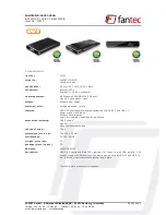 Fantec MD-26U3 320GB Specification preview