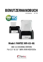 Предварительный просмотр 1 страницы Fantec MR-U3-6G User Manual