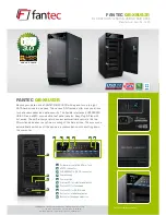 Preview for 1 page of Fantec QB-X8US3R Brochure & Specs