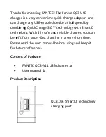 Preview for 2 page of Fantec QuickCharge QC3-A11 User Manual