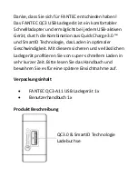 Preview for 8 page of Fantec QuickCharge QC3-A11 User Manual