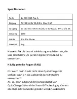 Preview for 10 page of Fantec QuickCharge QC3-A11 User Manual