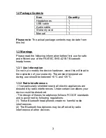 Предварительный просмотр 3 страницы Fantec SHS-421BT Manual