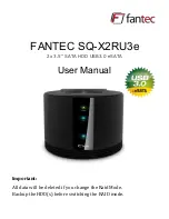 Fantec SQ-X2RU3e User Manual preview