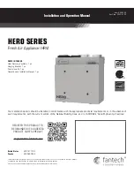 Preview for 1 page of Fantech 150H-EC Installation And Operation Manual