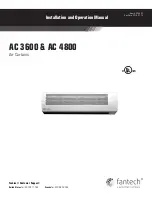 Fantech AC 3600 Installation And Operation Manual preview