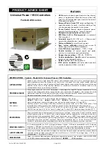 Preview for 1 page of Fantech AVA Series Product Advice Sheet