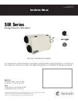 Fantech SER 1504 Installation Manual preview