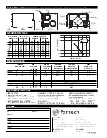 Preview for 4 page of Fantech SER 1504 Installation, Operation And Maintenance Manual