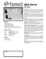 Preview for 5 page of Fantech SER 1504 Installation, Operation And Maintenance Manual