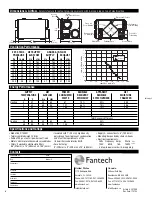 Предварительный просмотр 6 страницы Fantech SER 1504 Installation, Operation And Maintenance Manual