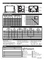 Preview for 8 page of Fantech SER 1504 Installation, Operation And Maintenance Manual