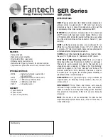 Preview for 9 page of Fantech SER 1504 Installation, Operation And Maintenance Manual