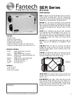 Preview for 11 page of Fantech SER 1504 Installation, Operation And Maintenance Manual