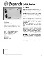 Предварительный просмотр 13 страницы Fantech SER 1504 Installation, Operation And Maintenance Manual