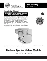 Fantech SHR 14105R Installation Manual preview