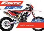 Fantic Motor TF 250 2012 User Manual preview