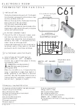 Preview for 3 page of Fantini Cosmi C61 Quick Start Manual