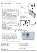 Preview for 6 page of Fantini Cosmi C61 Quick Start Manual