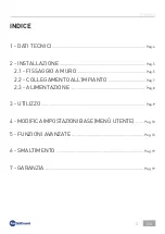 Preview for 3 page of Fantini Cosmi C820RQ Installation And User Manual