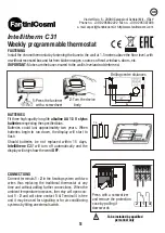 Preview for 5 page of Fantini Cosmi Intellitherm C31 Manual